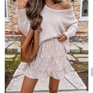 Caitlin Covington x Pink Lilly Becca Skater Skirt Floral